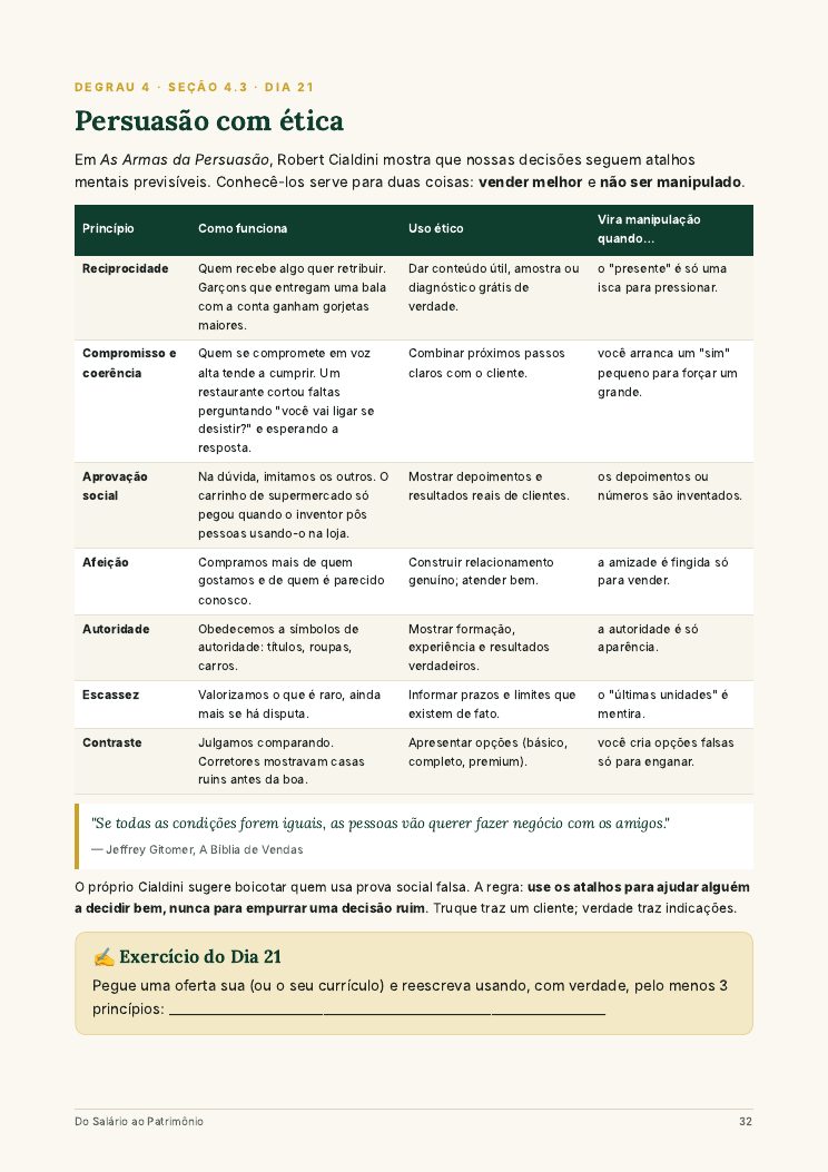 Persuasão com ética